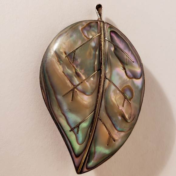 Beautiful Vintage Abalone Brooch - Picture 3 of 4